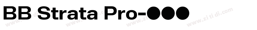 BB Strata Pro字体转换